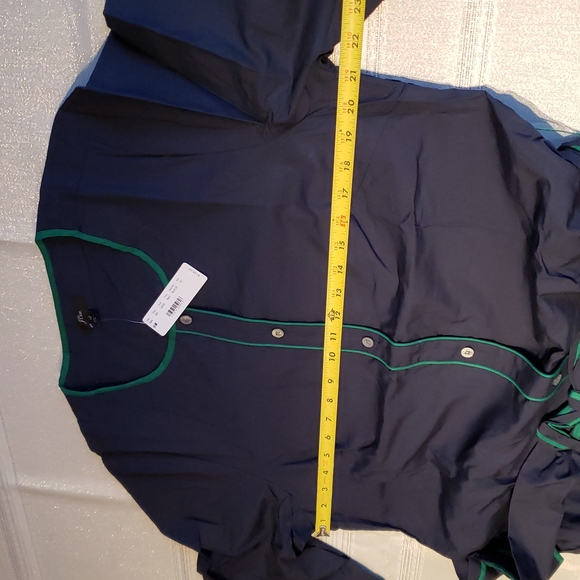 J.CREW New Cotton Poplin Dress ShirtDress Button Up Nautical Blue 10, 12 - Picture 7 of 12